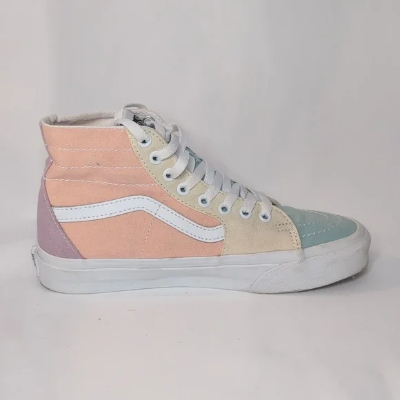 Vans Sk8 Hi Tampered Pastel Block Sneakers - Picture 3 of 12